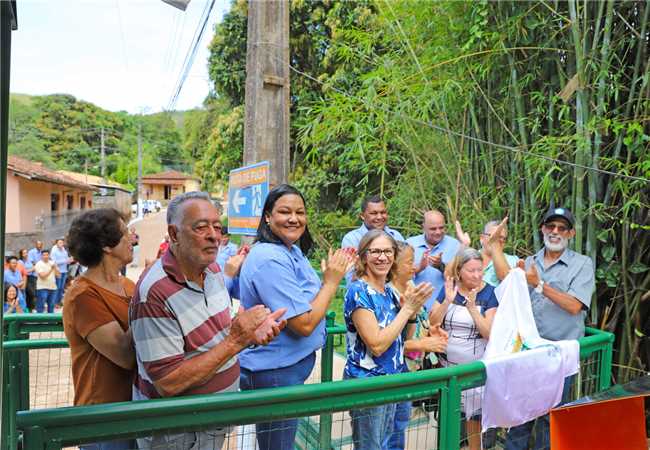 Inauguração da Passarela Nelson Henrique de Moraes em Barra Feliz. 